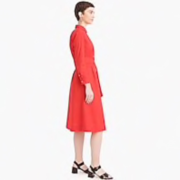 J.Crew Tie-waist shirtdress in cotton poplin - Picture 7 of 7